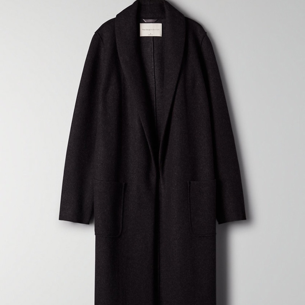 Aritzia Babaton Luxe Wool Lounge Jacket - Black S